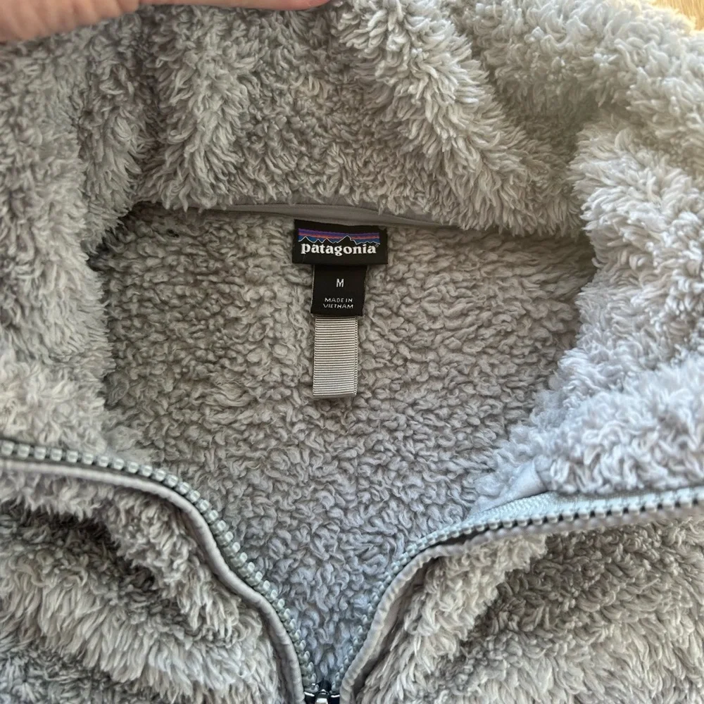 Patagonia Los Gatos 1/4 Zip Fleece Pullover‎ Womens Medium M Drifter Grey 25235